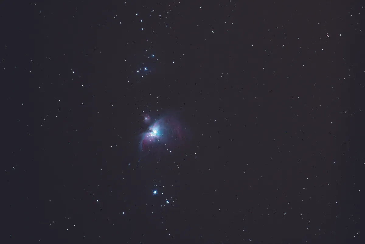 Orion's Sword captured with the Canon EOS-1D X DSLR camera. Credit: Pete Lawrence