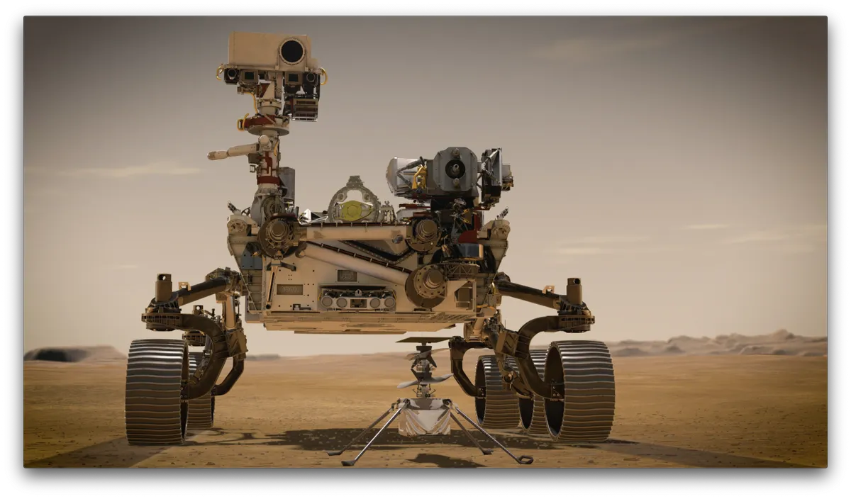 An artist's impression of the Perseverance Rover. Credit: NASA/JPL-Caltech NASA/JPL-Caltech