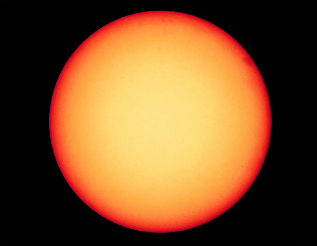 A view of the Sun as it appears in visible light, captured by the The Polarimetric and Helioseismic Imager on 18 June 2020. Credit: Solar Orbiter/PHI Team/ESA & NASA