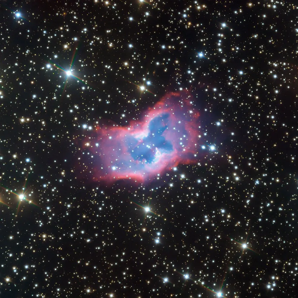 NGC 2899: double-lobed planetary nebula shines in VLT image. Credit: ESO