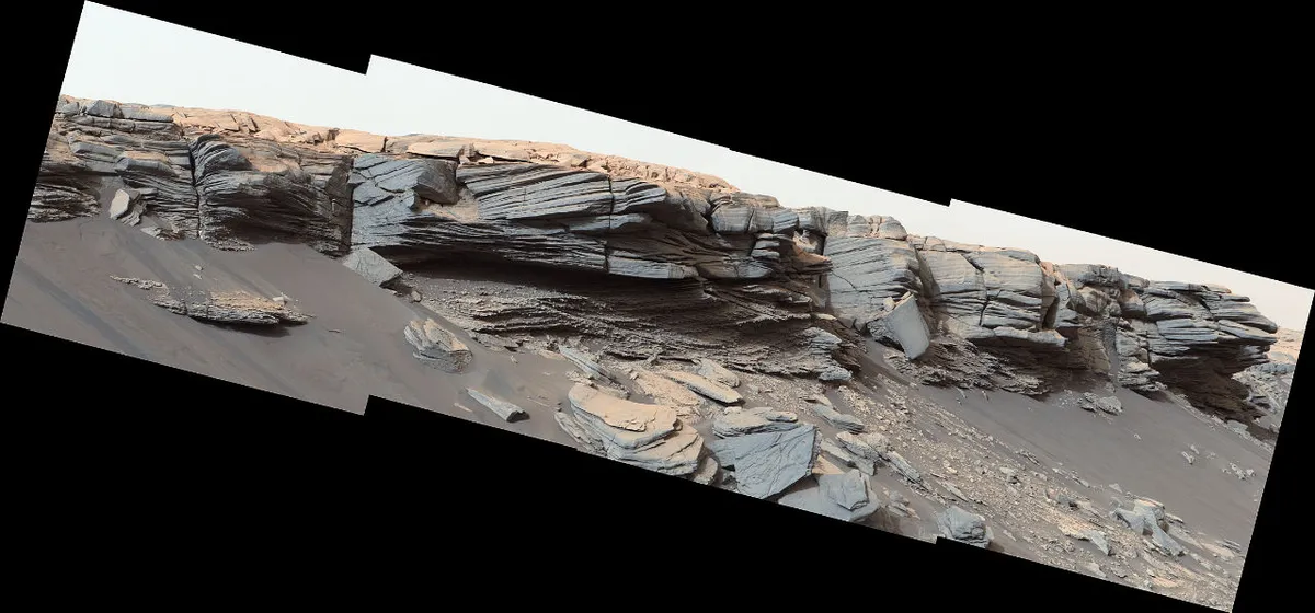 Greenheugh pediment, Mars Curiosity Mars rover, 6 July 2020. Credit: NASA/JPL-Caltech/MSSS