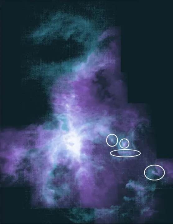 Star formation in the Orion Nebula SOFIA, IRAM, 1 July 2020. Credit: NASA/SOFIA/IRAM