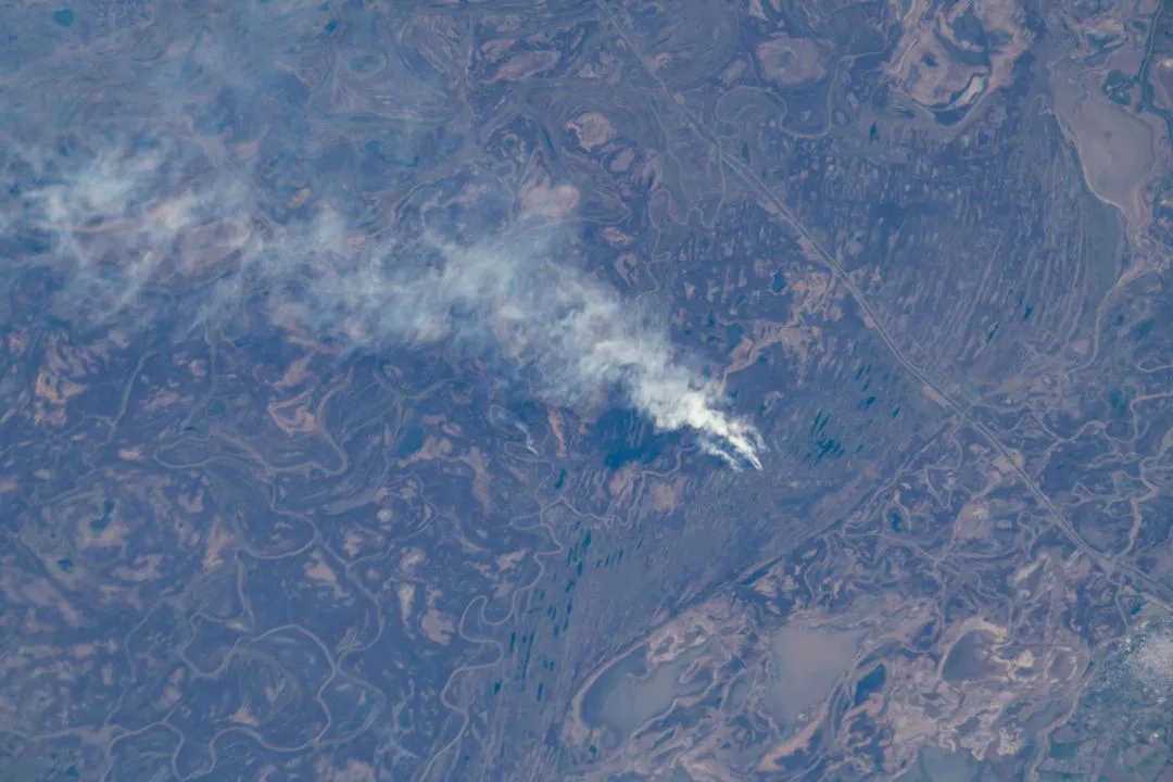 Fires in Argentina, from the ISS International Space Station, 28 June 2020. Credit: NASA
