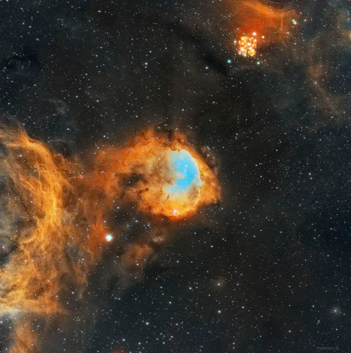 NGC 3324, Gabriela Mistral Nebula Fernando Oliveira de Menezes. Equipment: QHY 16200a camera, Sky-Watcher Esprit 150 apo triplet, iOptron CEM60 mount