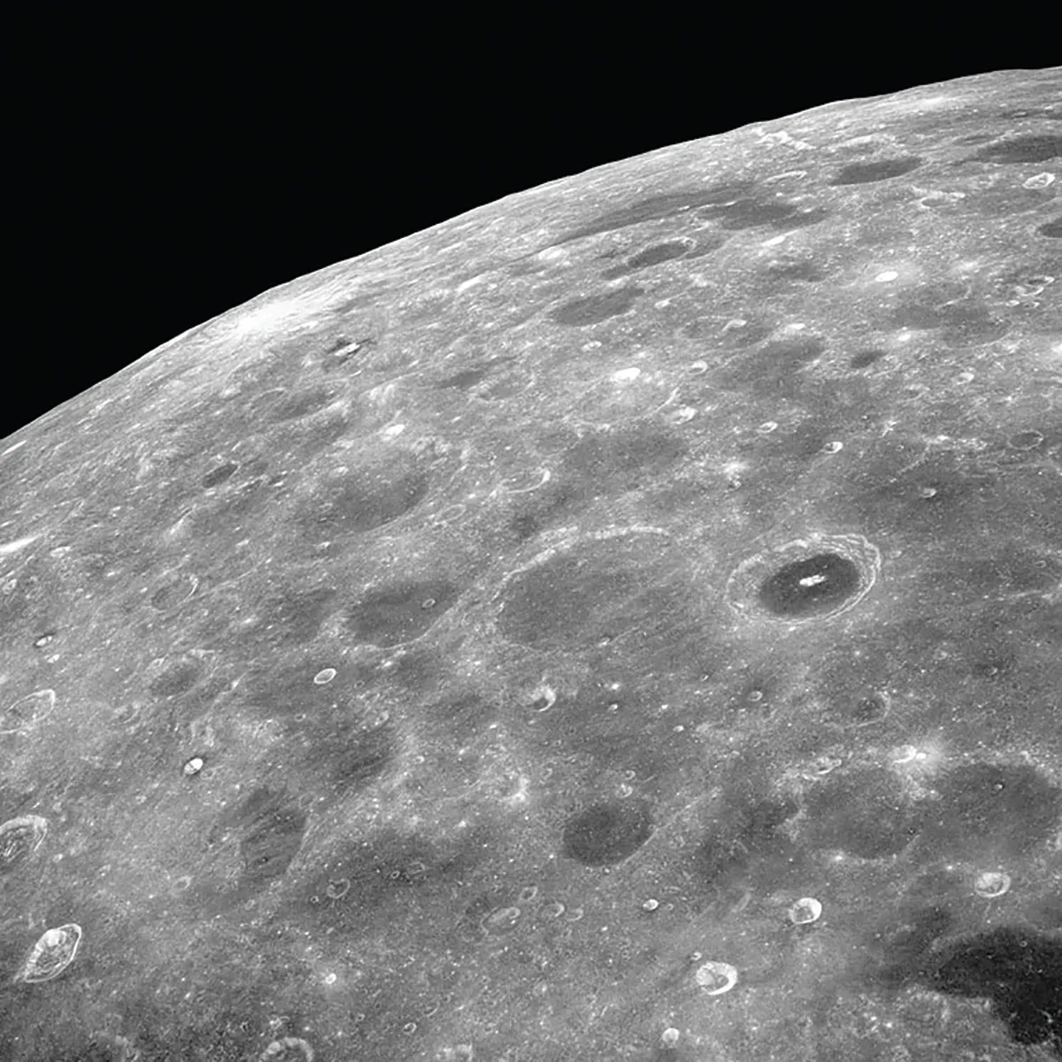 The far side of the Moon, as seen by the Apollo 8 astronauts during their epic mission. Credit: NASA