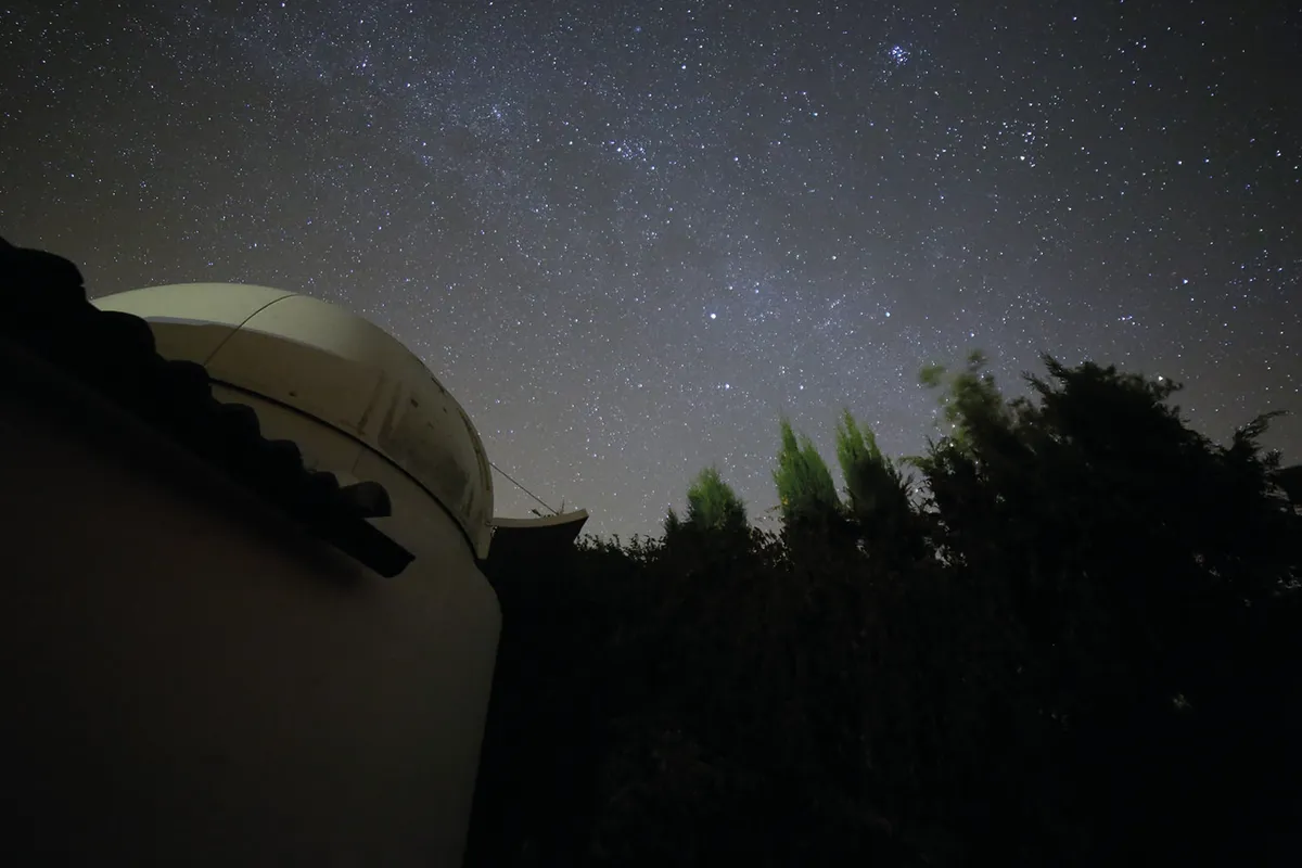 Dark Sky Wales offers package trips to Griffon Educational Observatory (GEO) with its vast array of scopes. Credit: Jamie Carter