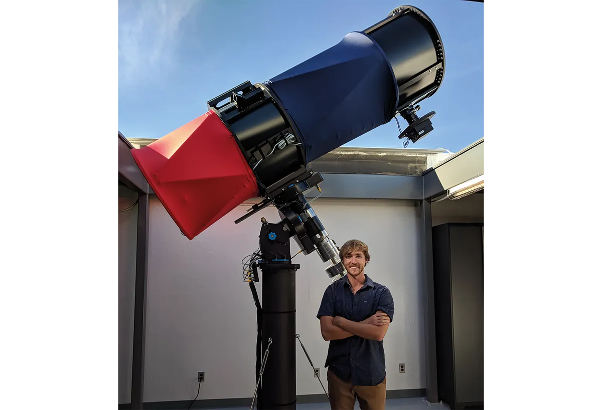 Kyle Pearson developed a deep net that could detect possible planets around distant stars. Credit: Kyle Pearson.