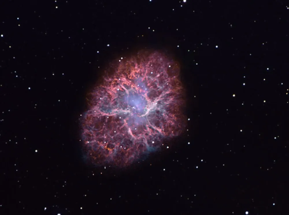 M1, the Crab Nebula. Credit: Dieter Retzl / CCDGuide.com