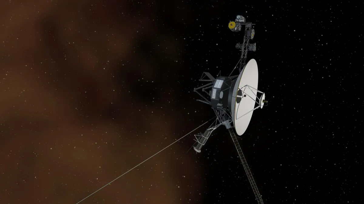 An artist's illustration of the Voyager spacecraft. Credit: NASA/JPL-Caltech