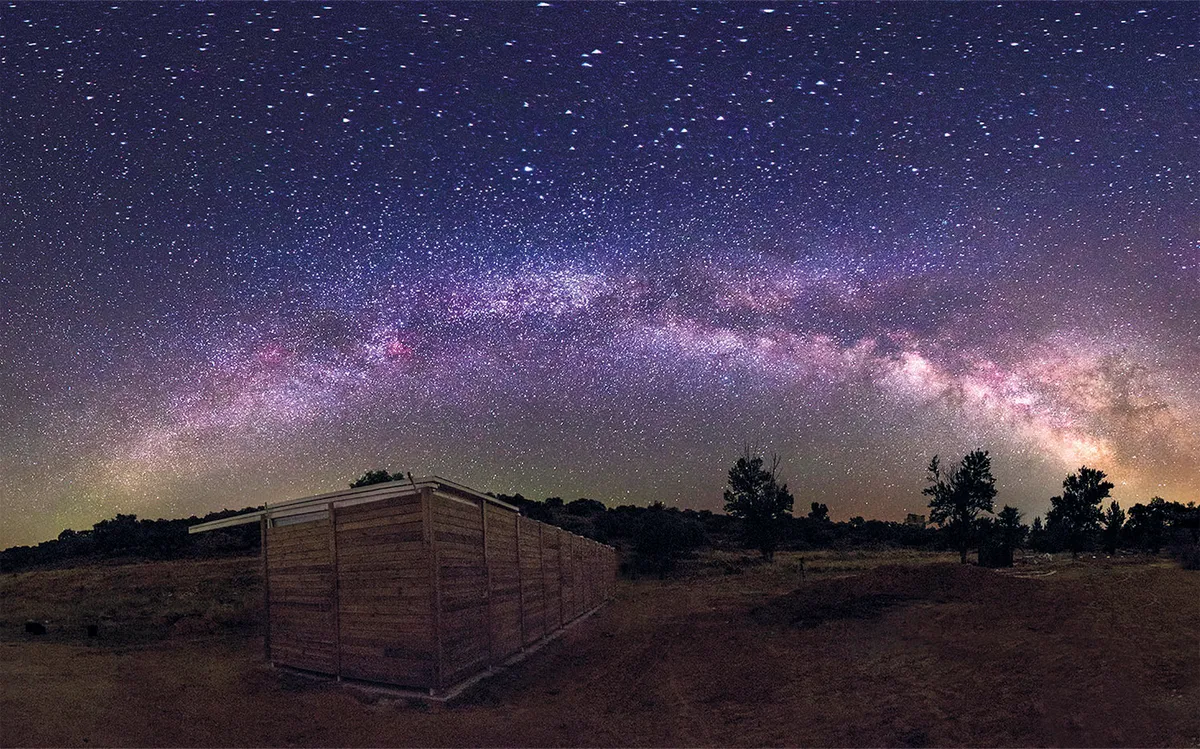 At e-EyE you can rent space in a state-of-the-art observatory shed. Credit: e-EyE