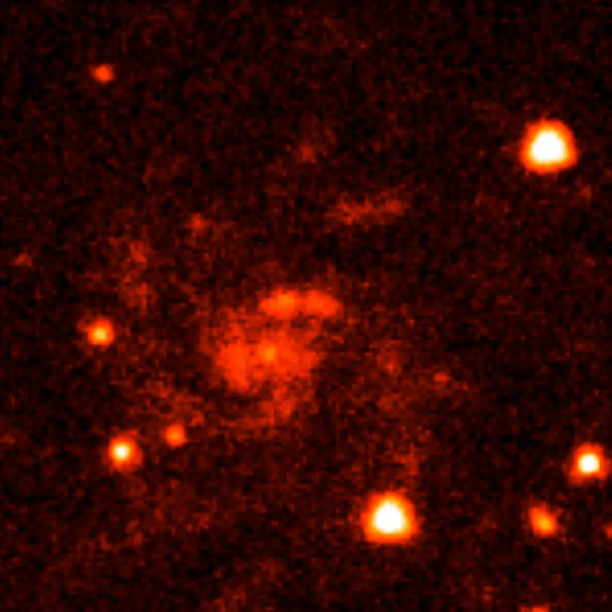 A Hubble Space Telescope image showing a number of galaxies thought to host bright gamma-ray bursts. Credit: NASA, ESA, A. Fruchter (STScI), and the GOSH Collaboration