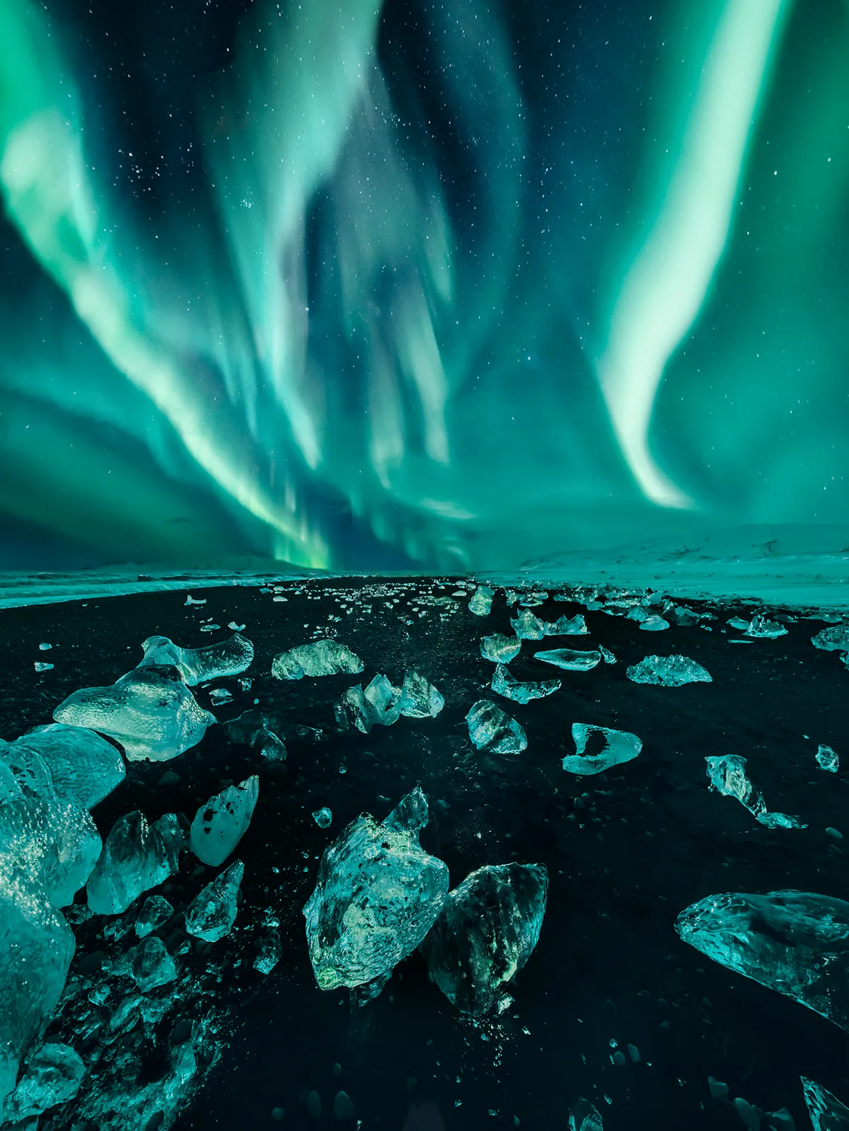 Iceland Kristina Makeeva (Russia). Highly commended, Aurorae. Equipment: Sony a7R III camera, 14 mm lens.