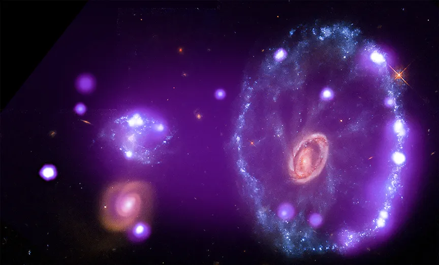 Chandra X-ray Observatory image of the Cartwheel Galaxy