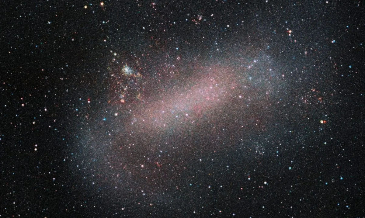 The Large Magellanic Cloud is a satellite galaxy of the Milky Way, part of our Local Group. Credit: ESO/VMC Survey