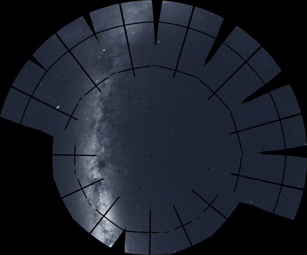 A view of the northern sky captured by the TESS satellite. Credit: NASA/MIT/TESS and Ethan Kruse (USRA)