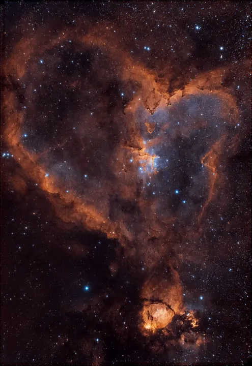 The Heart Nebula Derek Foster, Sheffield, 14 September 2020 Equipment: ZWO ASI 294MC Pro camera, TS-Optics Photoline 80mm f/6 triplet apo, Sky-Watcher HEQ5 Pro mount