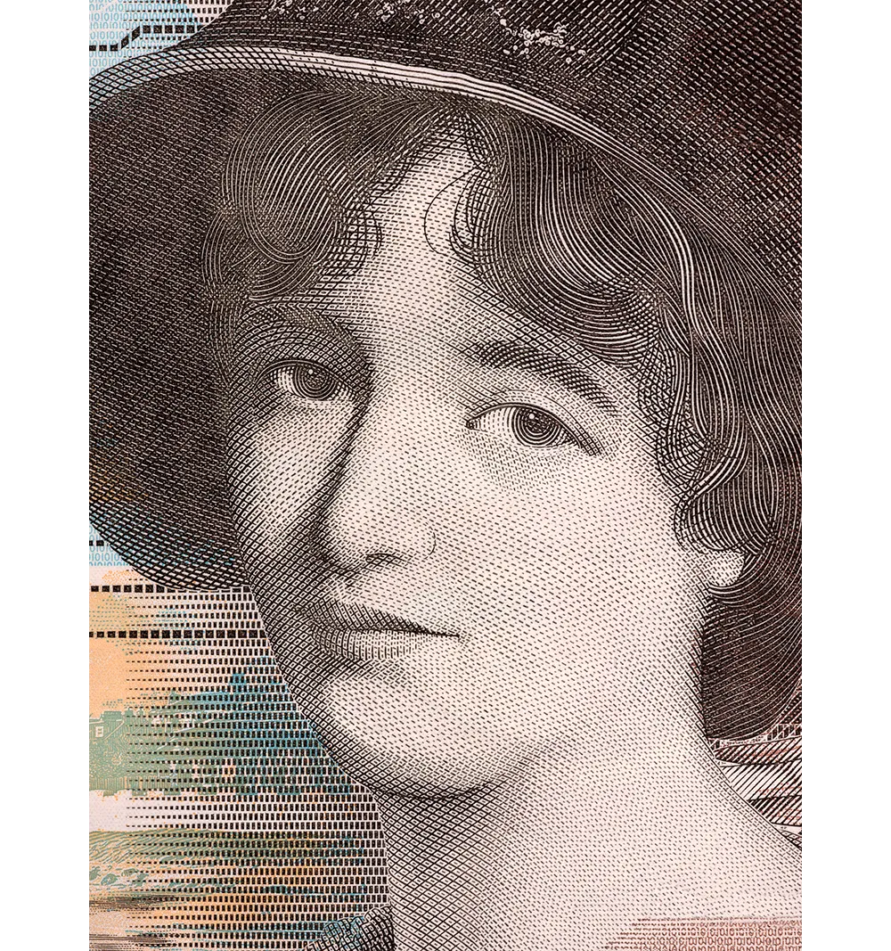 Mary Somerville's portrait as it appears on the Scottish £10 note. Credit: johan10 / Getty Images
