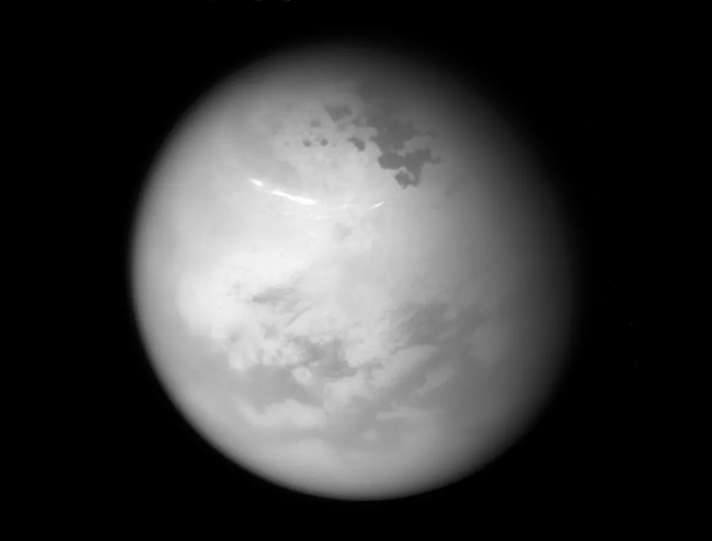Saturn's moon Titan. Credit: Source: NASA/JPL-Caltech/Space Science Institute