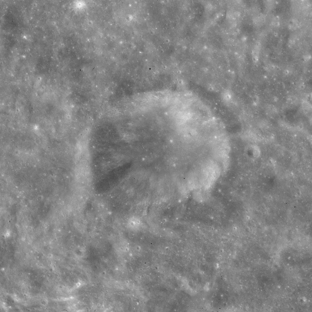 Somerville Crater on the Moon, as seen by NASA's Lunar Reconnaissance Orbiter. Credit: NASA