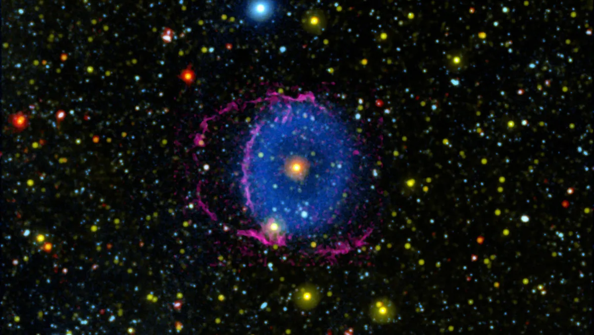 The Blue Ring Nebula GALEX, 18 November 2020. Image credit: NASA/JPL-Caltech/M. Seibert (Carnegie Institution for Science)/K. Hoadley (Caltech)/GALEX Team