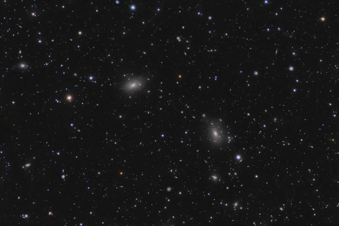 Galaxy cluster ACO 2197 in Hercules Vasilis Misirlis, Mount Parnon, Greece, May 2020. Equipment:QHY183 mono camera, Celestron ED80 refractor, Sky-Watcher HEQ5 Pro mount