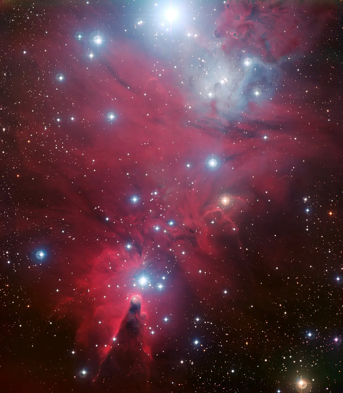 The most appropriately named of all winter star clusters! The Christmas Tree Cluster. Credit: ESO