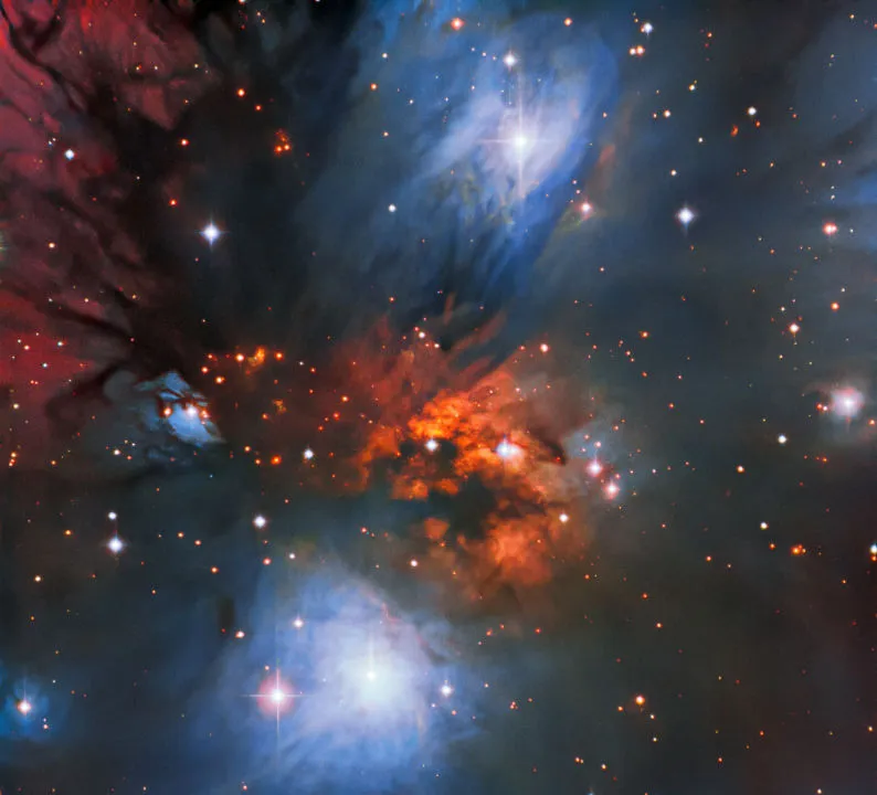 REFLECTION NEBULA NGC 2170 CERRO TOLOLO INTER-AMERICAN OBSERVATORY, 25 NOVEMBER 2020 Credit: CTIO/NOIRLab/NSF/AURA Acknowledgments: Travis Rector (University of Alaska Anchorage), Mahdi Zamani & Davide de Martin