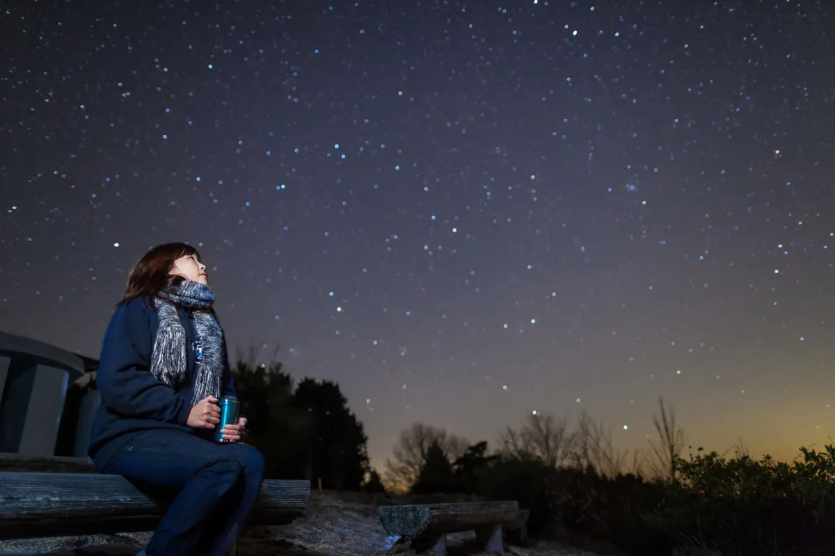When we look at the night sky, we're looking back in time to when the stars were much younger than they are now. Credit:  Trevor Williams / Getty Images