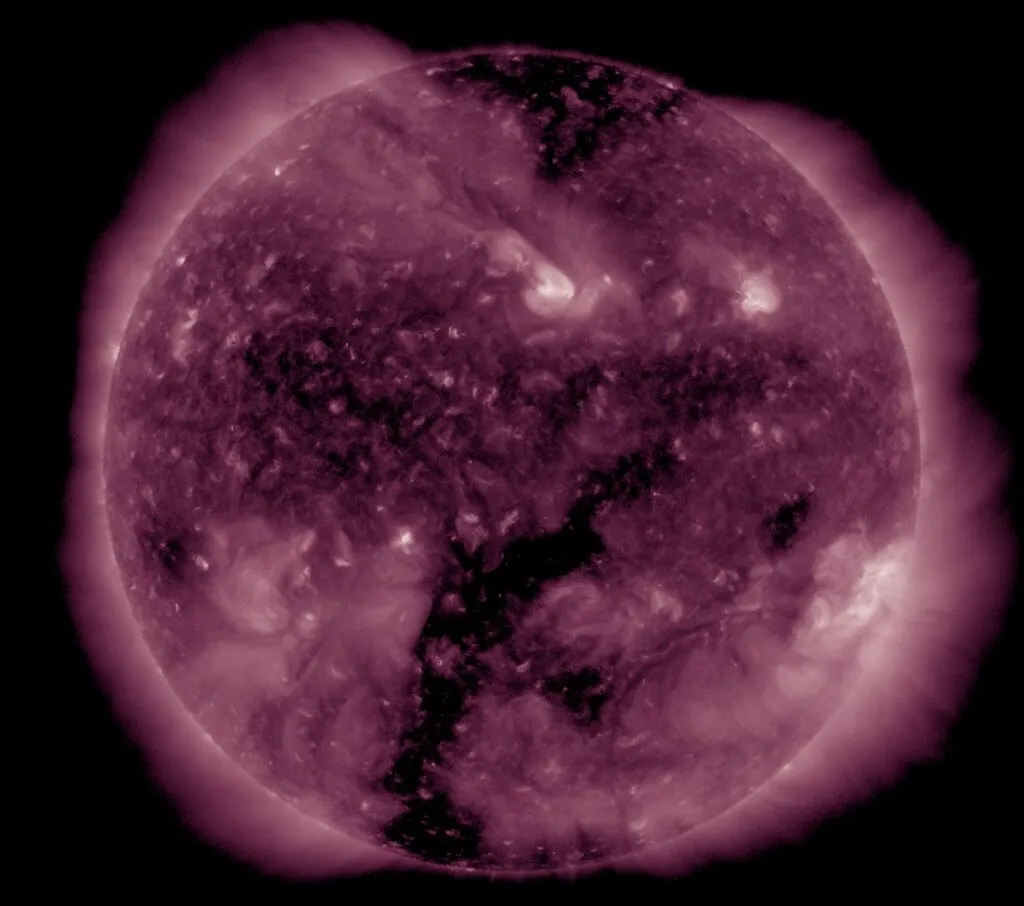 NASA Solar Dynamics Observatory image of the Sun captured at 211 angstroms. Credit: NASA/Solar Dynamics Observatory