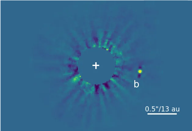 Direct image of brown dwarf HD 33632 Ab SUBARU TELESCOPE, 18 DECEMBER 2020 CREDIT: T. Currie, NAOJ/NASA-Ames