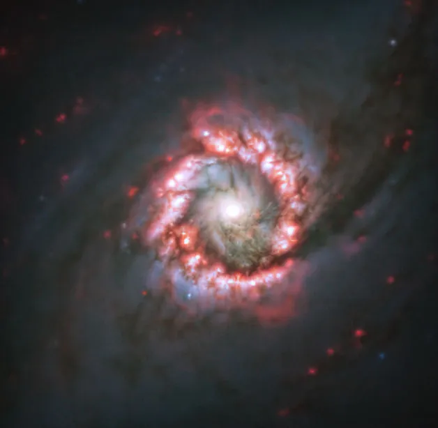Nuclear ring at the centre of NGC 1097 VERY LARGE TELESCOPE, 11 JANUARY 2021 CREDIT: ESO/TIMER survey