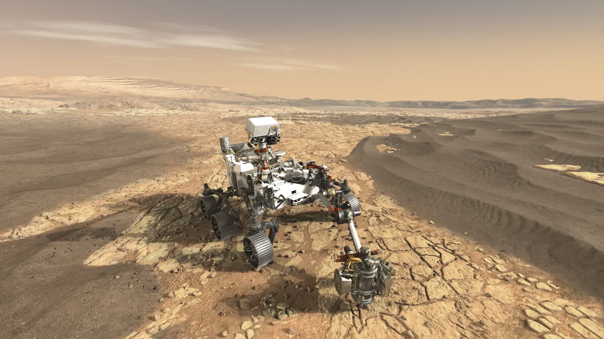 Artist's impression of NASA's Perseverance rover on the surface of Mars. Credit: NASA/JPL-Caltech