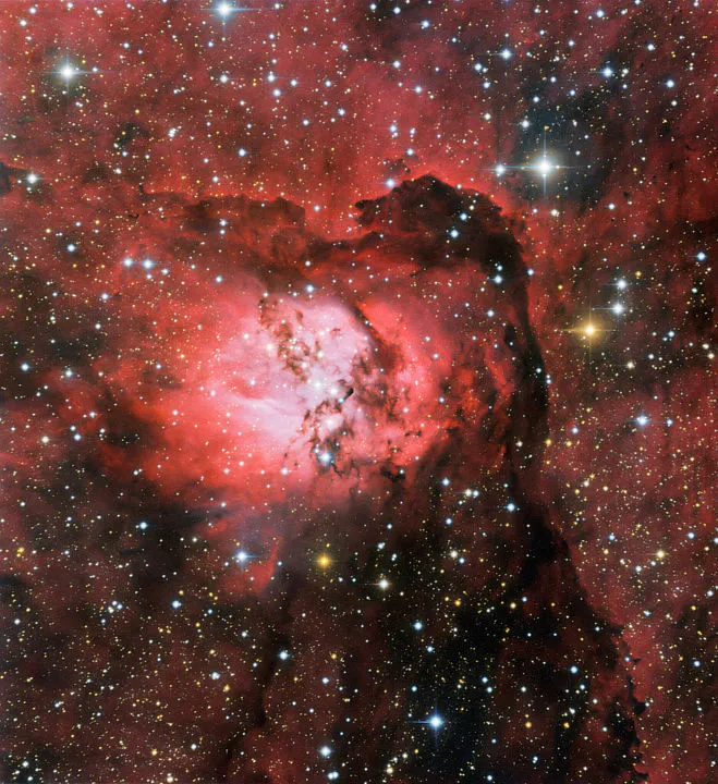Emission nebula Sh2-54 in Serpens CERRO TOLOLO INTER-AMERICAN OBSERVATORY, 27 JANUARY 2021. IMAGE CREDIT: CTIO/NOIRLab/NSF/AURA. Acknowledgment: Image processing: Travis Rector (University of Alaska Anchorage), Mahdi Zamani & Davide de Martin