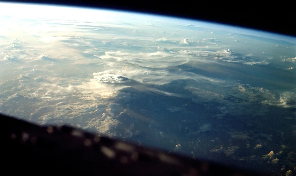 A view of Earth captured by Gus Grissom and John Young during the Gemini III mission. Credit: NASA