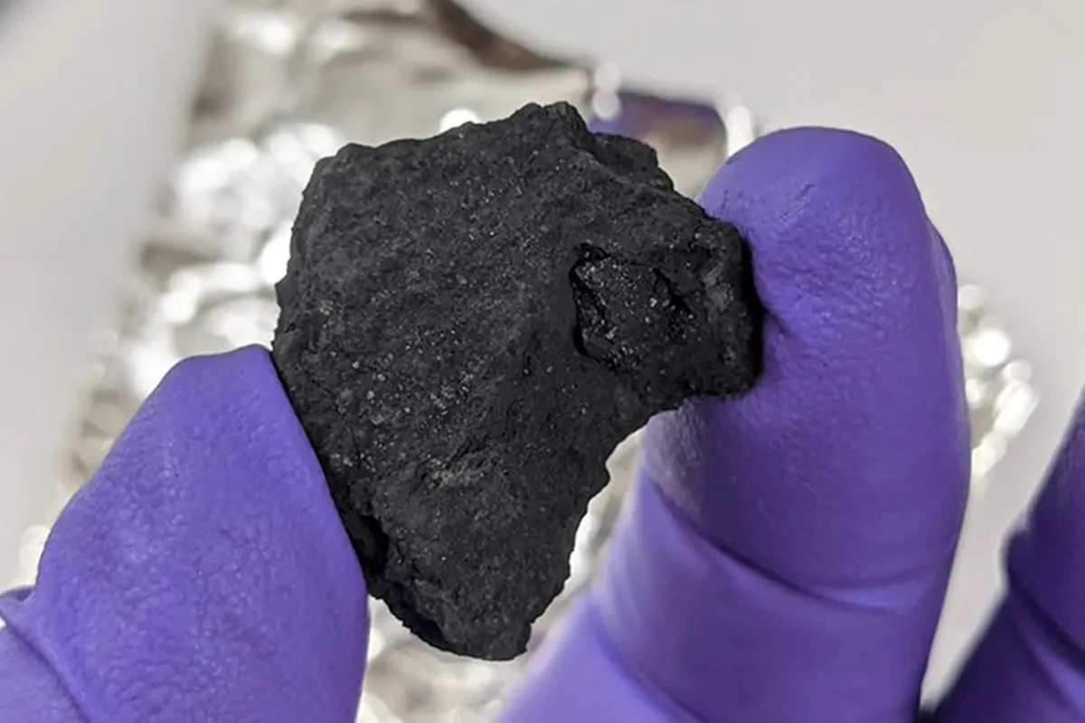 Fragments of a rare type of meteorite have been discovered outside a house in Winchcombe, Gloucestershire, UK. Credit: The Trustees of the Natural History Museum
