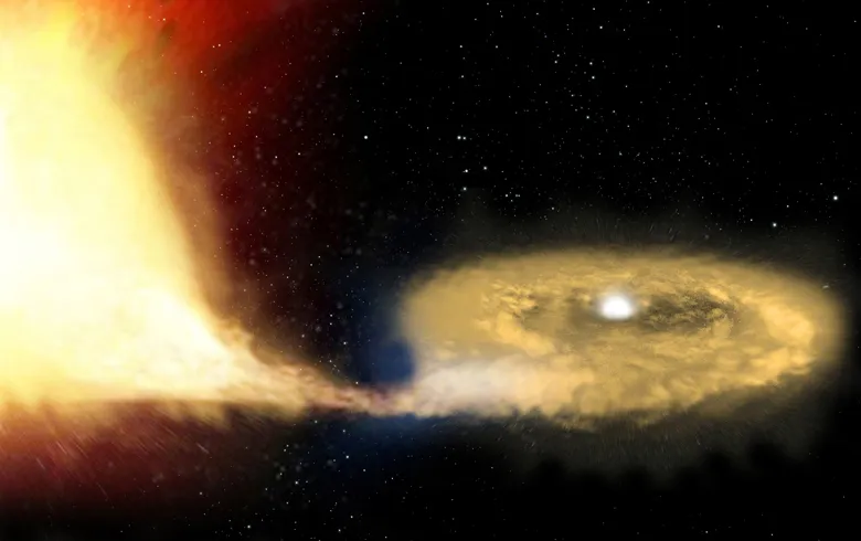 Artist's impression of a Type 1a supernova. Credit: ESA/ATG medialab