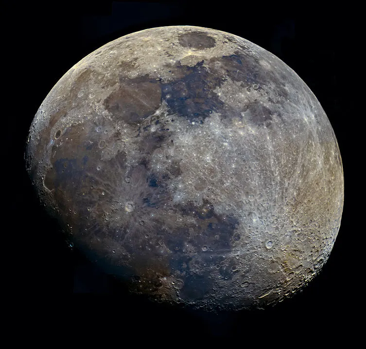 Mineral Moon Sona Shahani Shukla, New Delhi, India, 23 February 2021. Equipment: ZWO ASI 178MC colour camera, 8