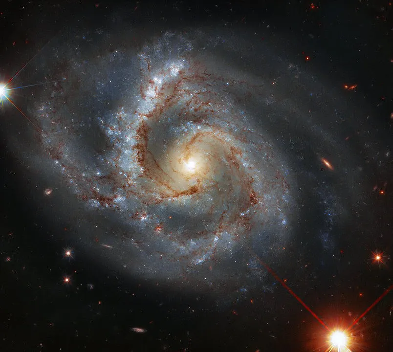 Spiral galaxy M106 NICHOLAS U MAYALL 4-METER TELESCOPE, 16 MARCH 2021 CREDIT: KPNO/NOIRLab/NSF/AURA. Acknowledgment: PI: M.T. Patterson (New Mexico State University). Image processing: T.A. Rector (University of Alaska Anchorage), M. Zamani & D. de Martin