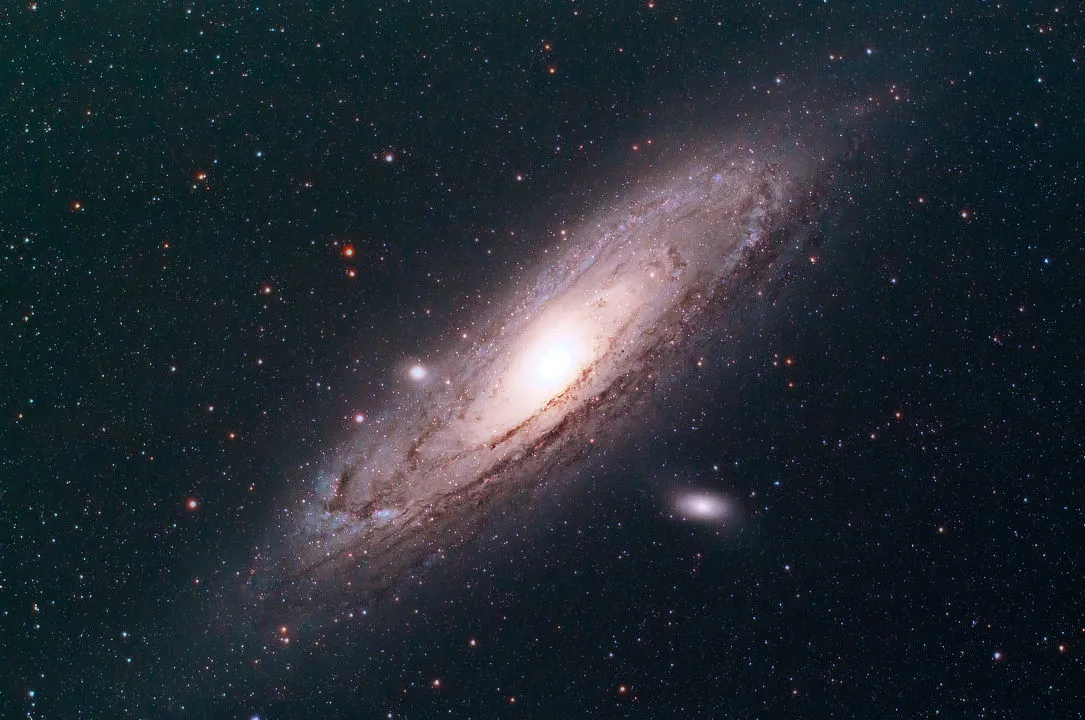 The Andromeda Galaxy Lloyd Mainwaring, Barry, 9 October 2020. Equipment: Canon 600D DSLR, William Optics GT81 apo refractor, Sky-Watcher HEQ5 mount.