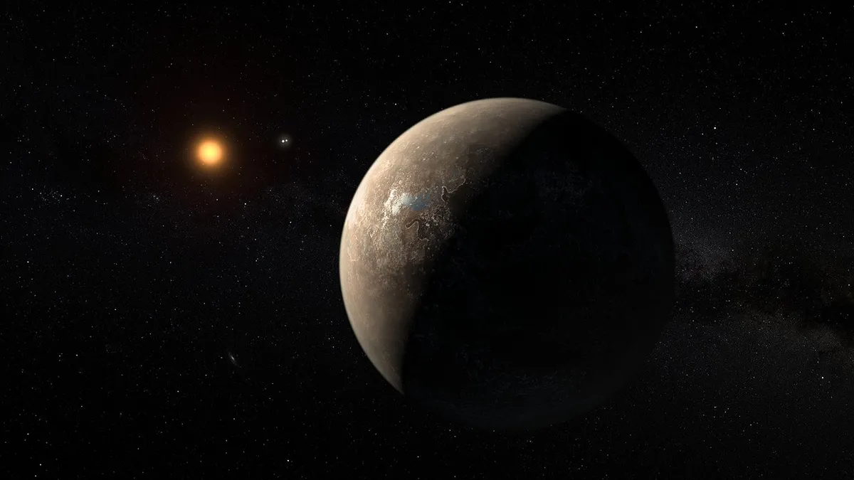 Artist's illustration of exoplanet Proxima Centauri b. Credit: ESO