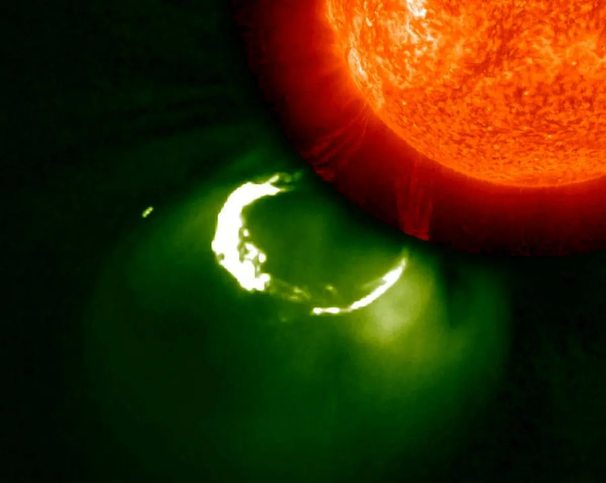 A coronal mass ejection capture by NASA's STEREO spacecraft on 7 October 2012. Credit: NASA/STEREO