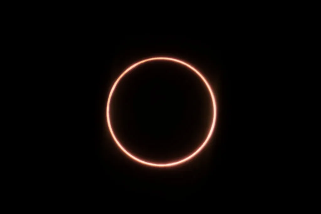 An annular solar eclipse as seen on 21 June 2020 over Xiamen, Fujian Province, China. Photo by Huang Shan/VCG via Getty Images.