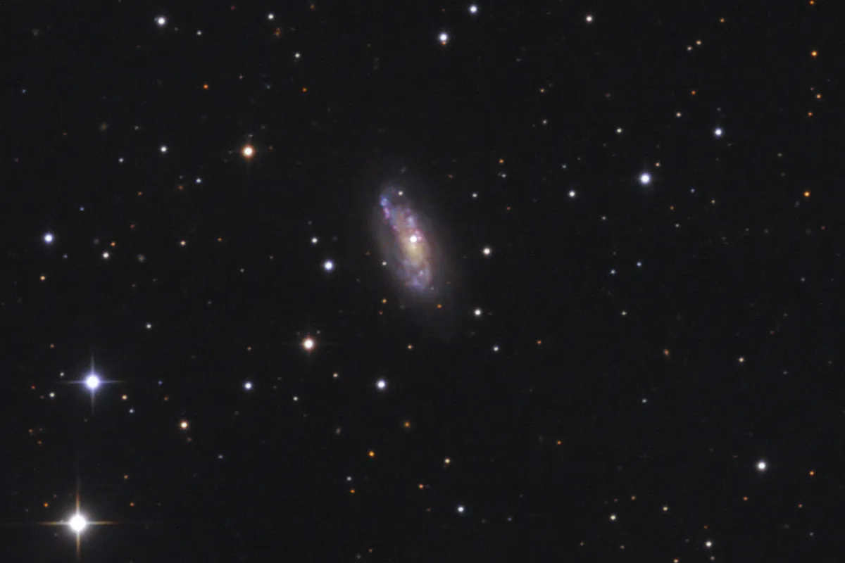 Galaxy NGC 6207. Credit: Michael Breite, Stefan Heutz, Wolfgang Ries / CCDGuide.com