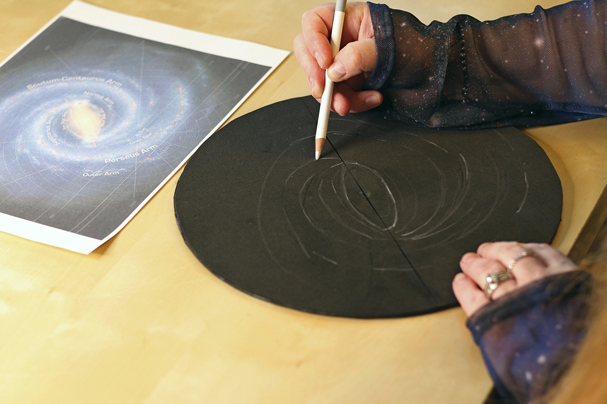 How to make a model of the Milky Way Galaxy for a school or home science project. Credit: Mary McIntyre