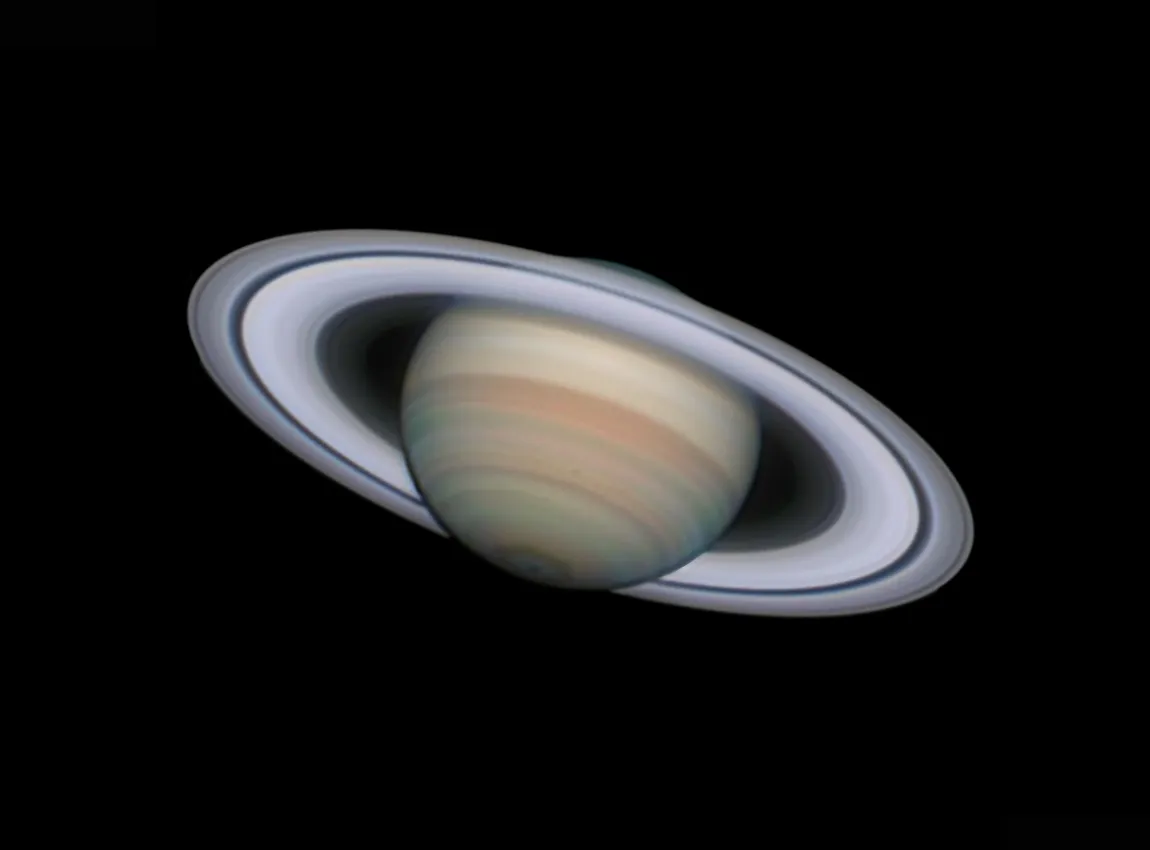 Saturn at its Best © Damian Peach (UK), La Palma, Murcia, Spain, 27 July 2020. Equipment: ASA 500 mm Cassegrain telescope, SkyWatcher EQ-8 mount, ZWO ASI290MM camera, c.100,000 x 0.03-second exposures