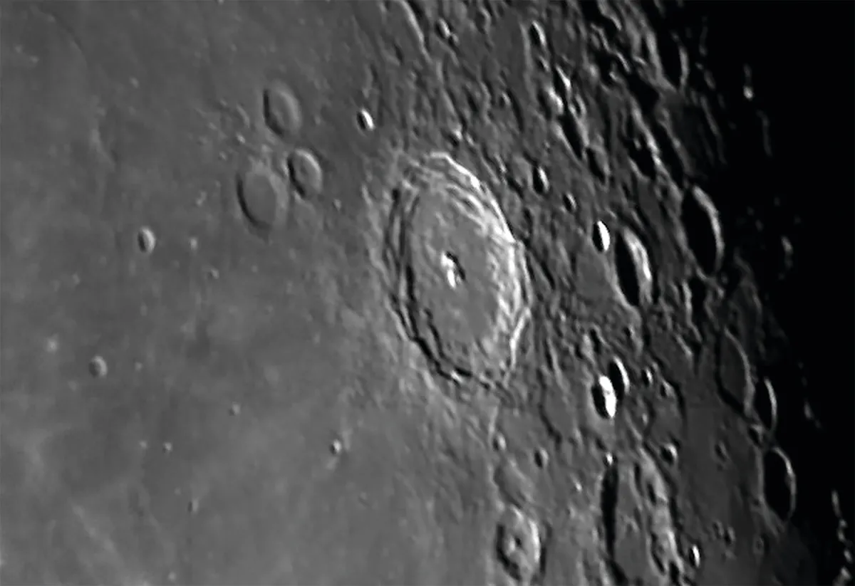 Moon crater Petavius. Credit: Pete Lawrence