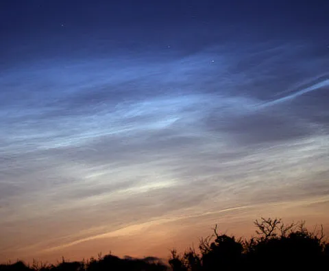 Noctilucent clouds, Hannah Rochford, Gower, Swansea, 4 June 2021. Equipment: Canon 5D MkII DSLR, Sigma 150–600mm lens