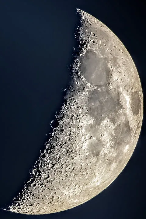 The Moon, Sonia Turkington, North Reddish, Stockport, 18 May 2021. Equipment: Google Pixel 4 smartphone, Sky-Watcher 10-inch Skyliner 250PX Dobsonian