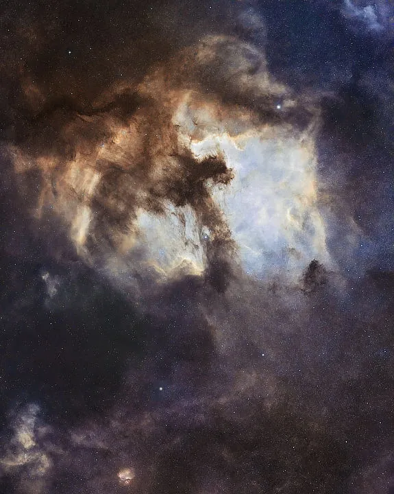 The North America Nebula, Callum Wingrove, Hallsands, Devon, 25 May 2021. Equipment: ZWO ASI294MC Pro camera, Samyang 135mm f/4 lens, iOptron SkyGuider Pro mount