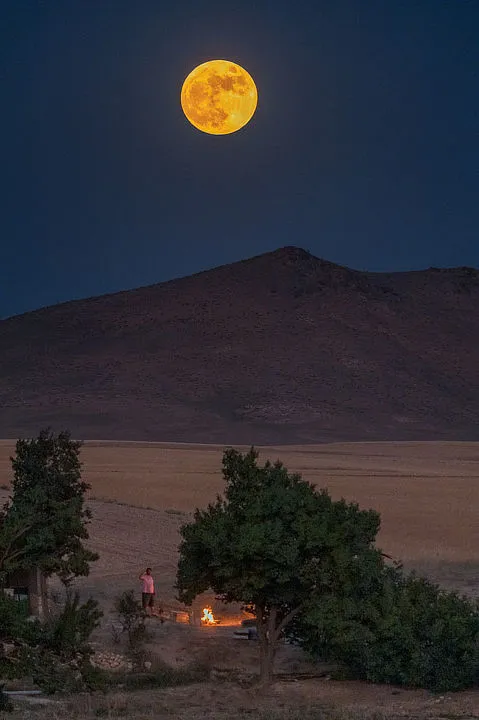 Strawberry Moon, Arman Mohammadi, Markazi province, Iran, 24 June 2021. Equipment: Canon RA mirrorless camera, Canon 100–400mm lens